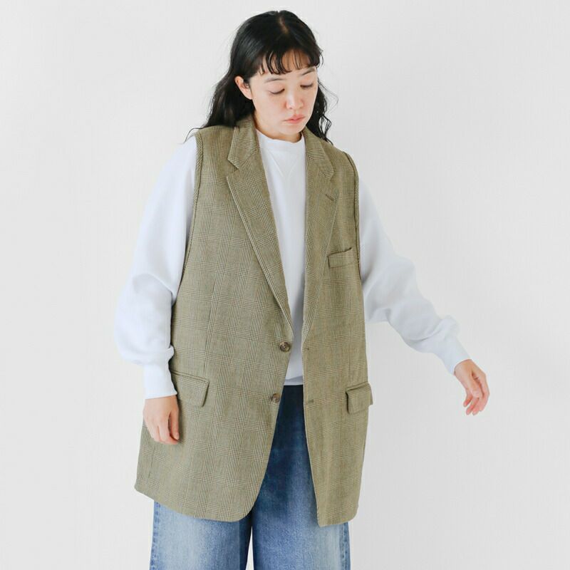 Sunny Side Up サニーサイドアップ リメイク テーラード ベスト sr-243