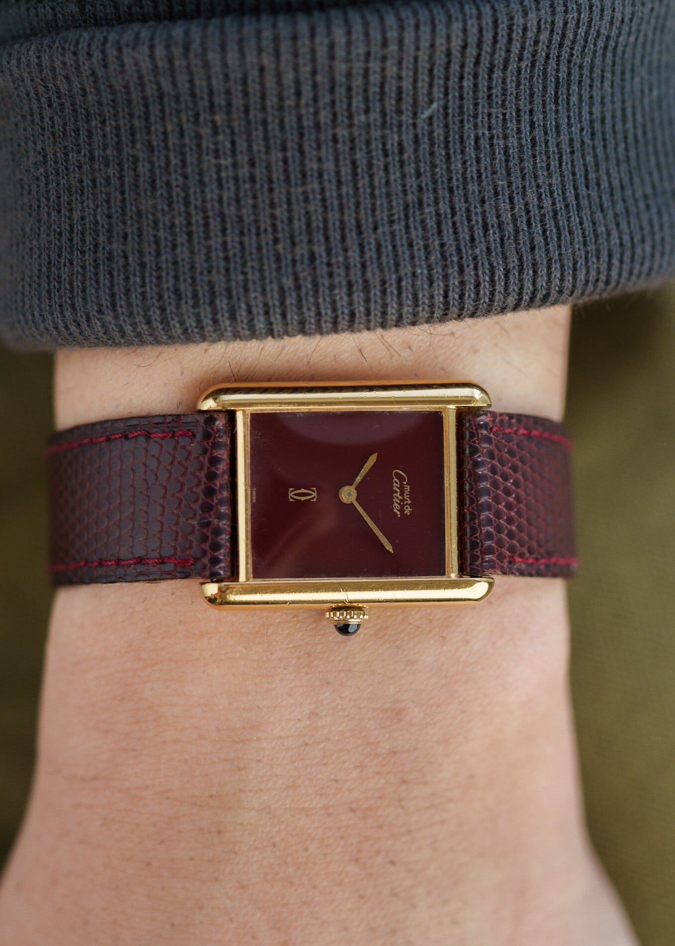 カルティエ マストタンク LM ボルドー 手巻き | ARBITRO