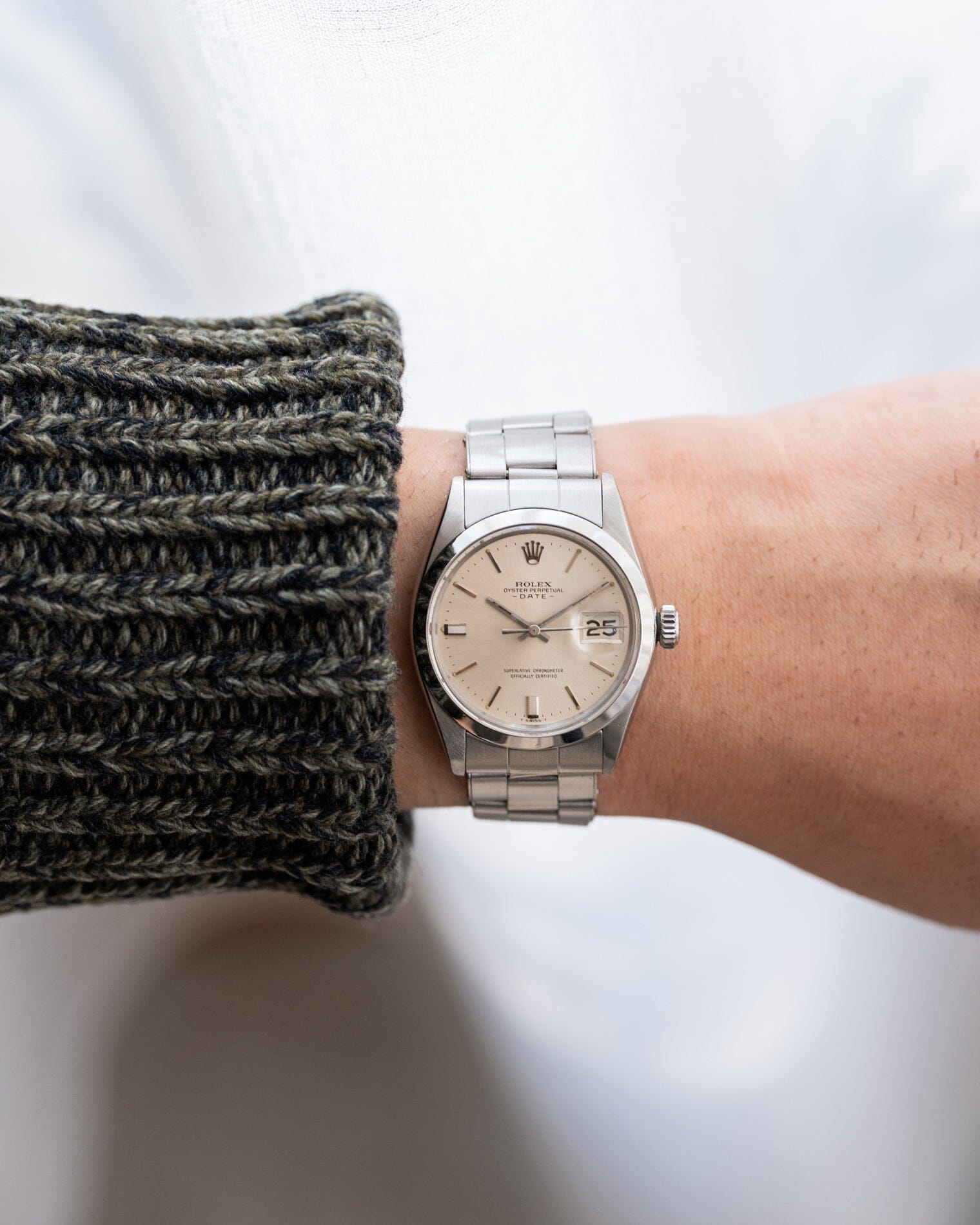 Rolex オイスターパーペチュアルデイト 1500 シルバー ショート