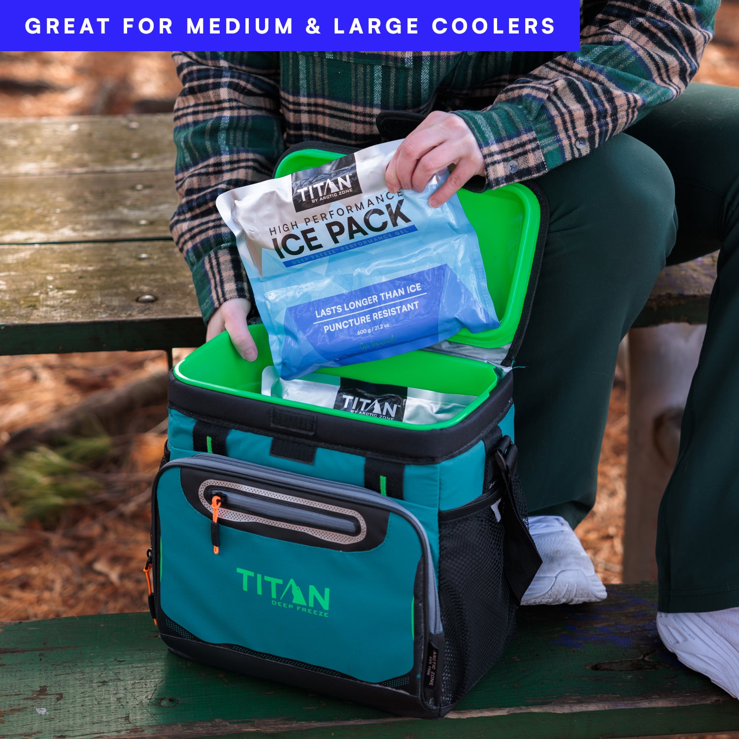 Set of 2 High Performance Cooler Ice Packs (600g)