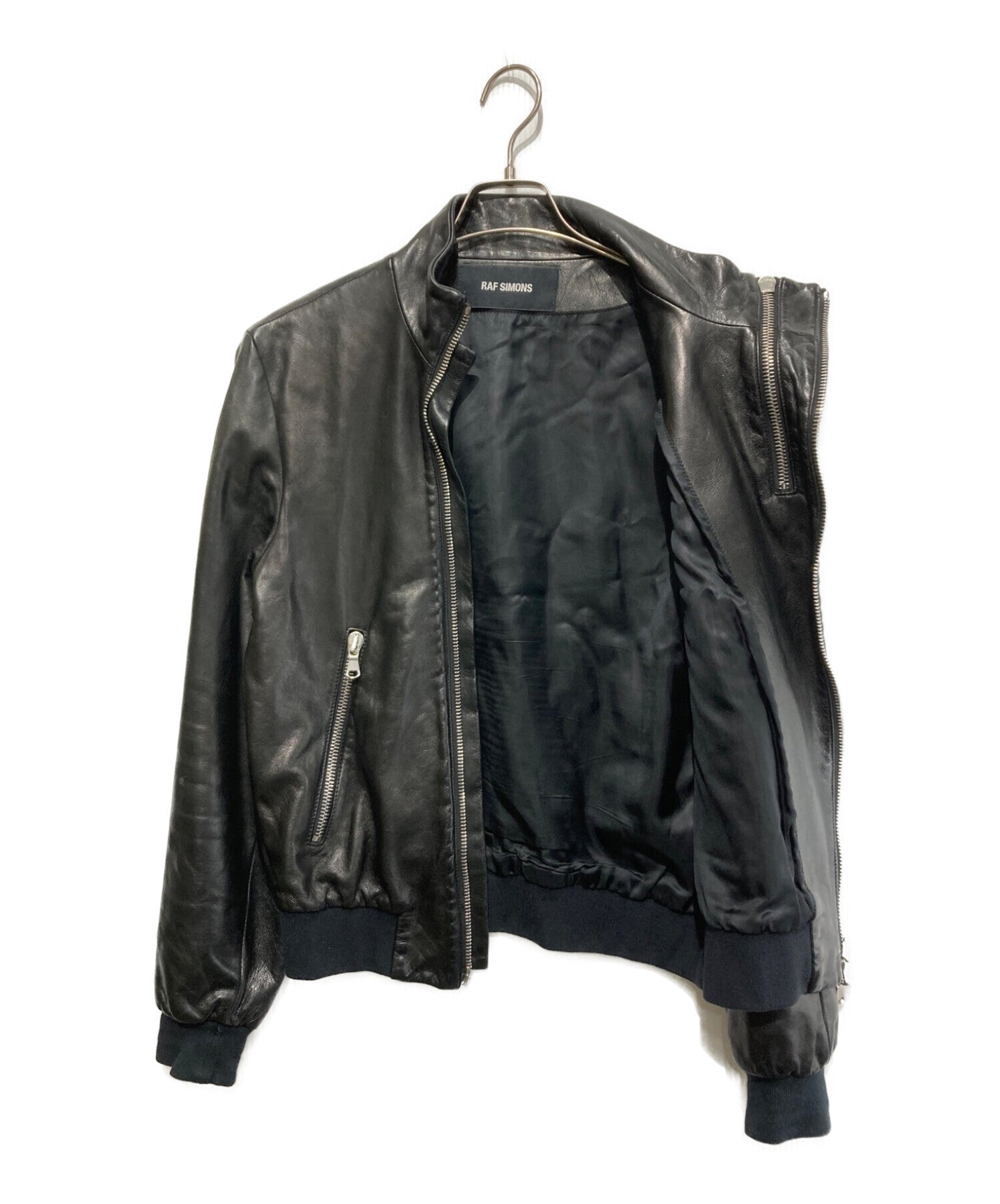Pre-owned] RAF SIMONS Double Zip Leather Jacket – Archive Factory