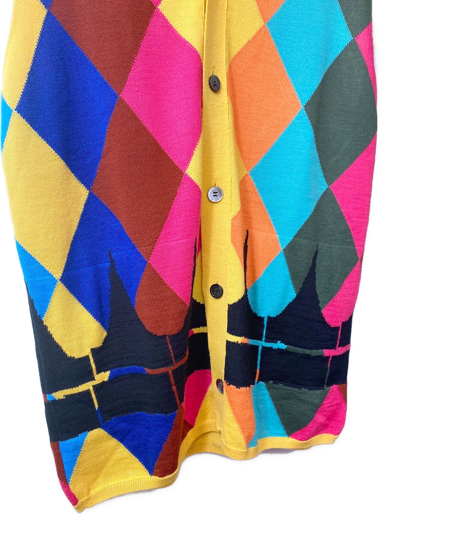 Pre-owned] COMME des GARCONS HOMME PLUS 23SS Argyle Cardigan Vest