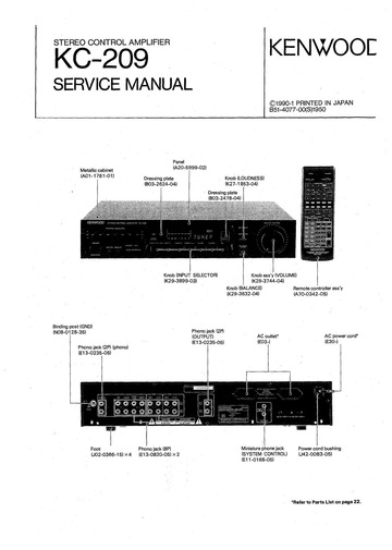 Manual: KC209 KENWOOD : Free Download, Borrow, and Streaming