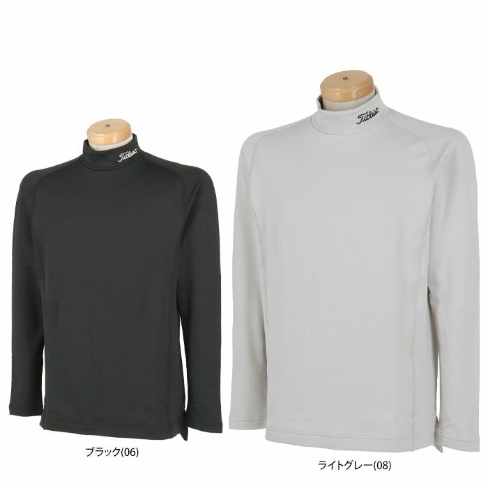 ムータマリンゴルフ】秋冬人気ロゴワッペン×ワッフル 長袖ゴルフジップ