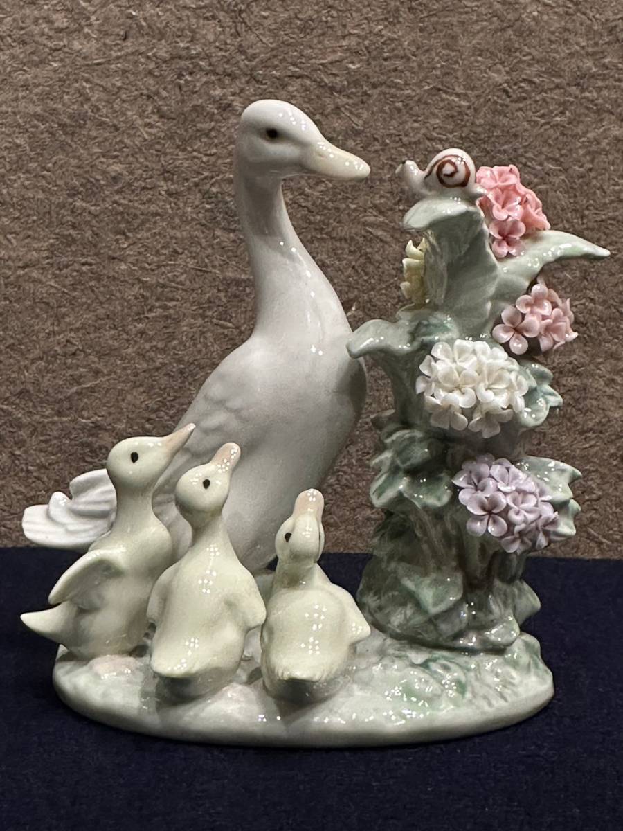 リャドロ Lladro 陶器人形 カタツムリとアヒルたち かたつむりとアヒル
