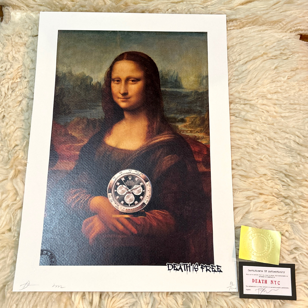 限定100枚 モナリザ ロレックス 絵画 death nyc 【公式通販】