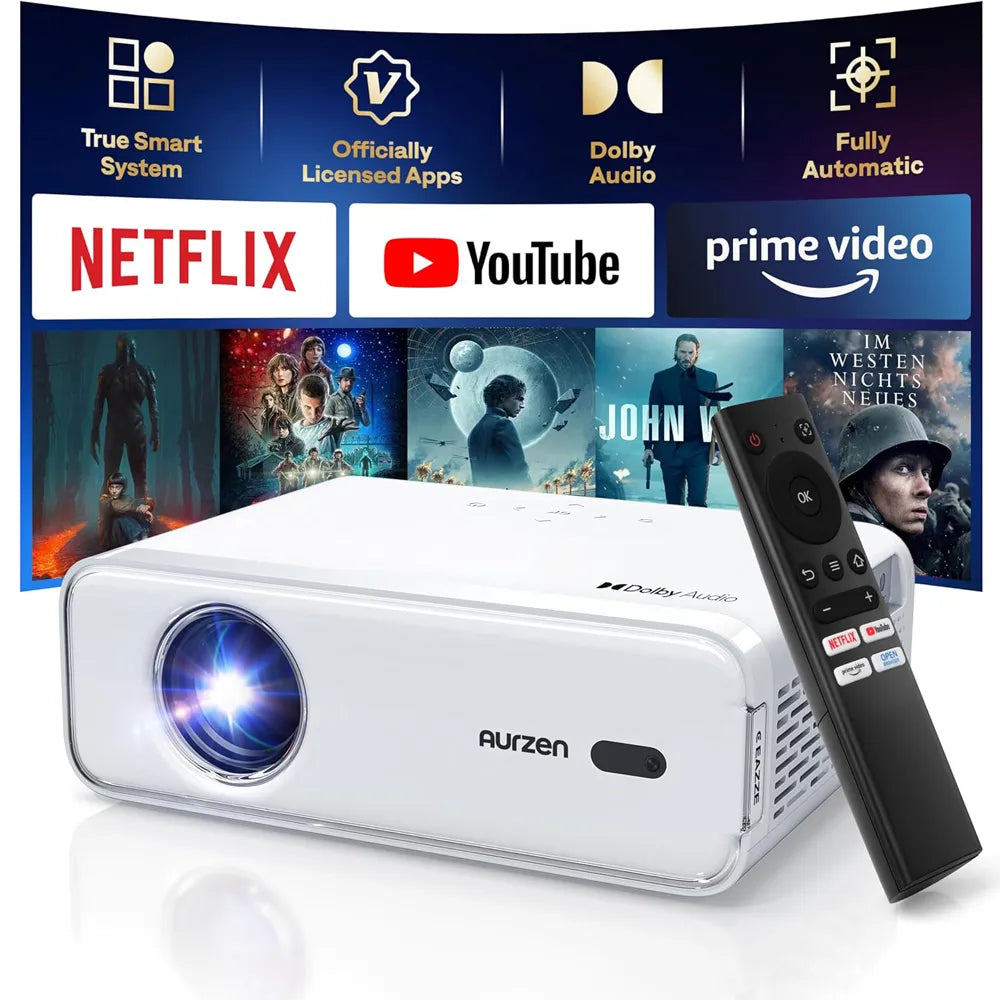 Aurzen EAZZE D1 Smart Projector | Portable Mini Projector | Home