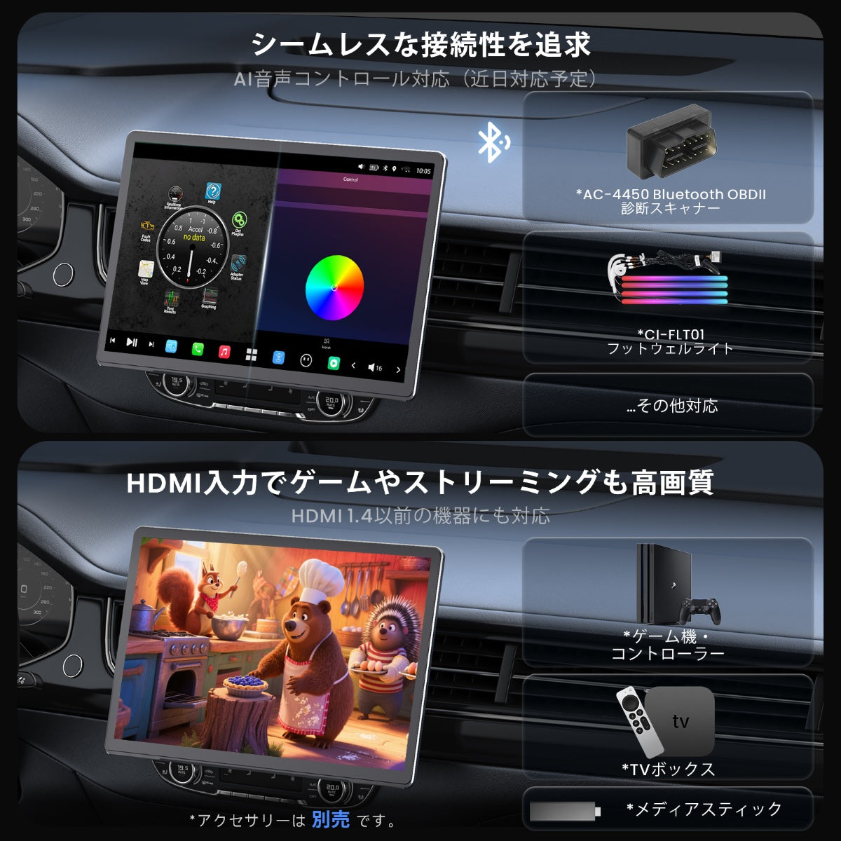 X10G141E 14.1インチ 8GB+128GB Androidカーナビ – ATOTO JP Store 公式店