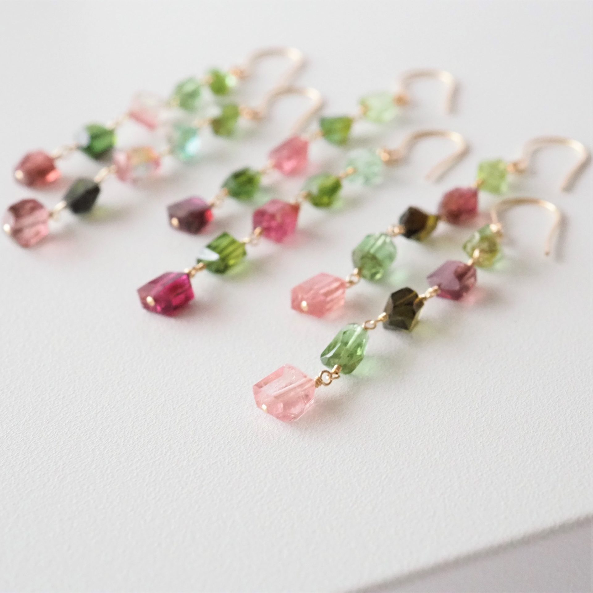 マルチカラートルマリンピアス | atelier045