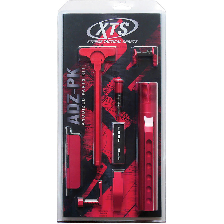 XTS AR-15 Red Anodized Rifle Parts Kit adzpkrd – Atlantic Knife