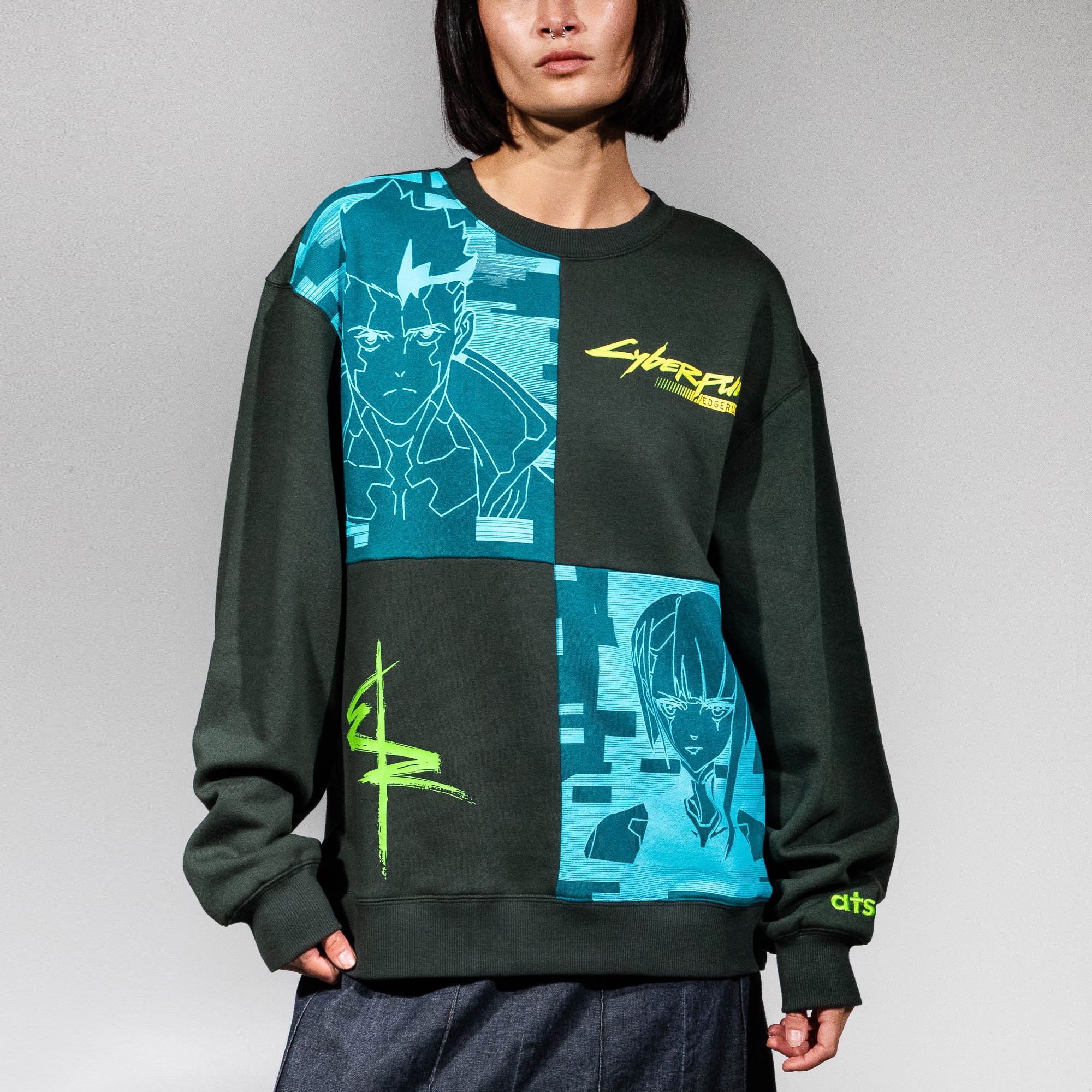 Cyberpunk: Edgerunner David & Lucy Crew Neck Sweatshirt | Official