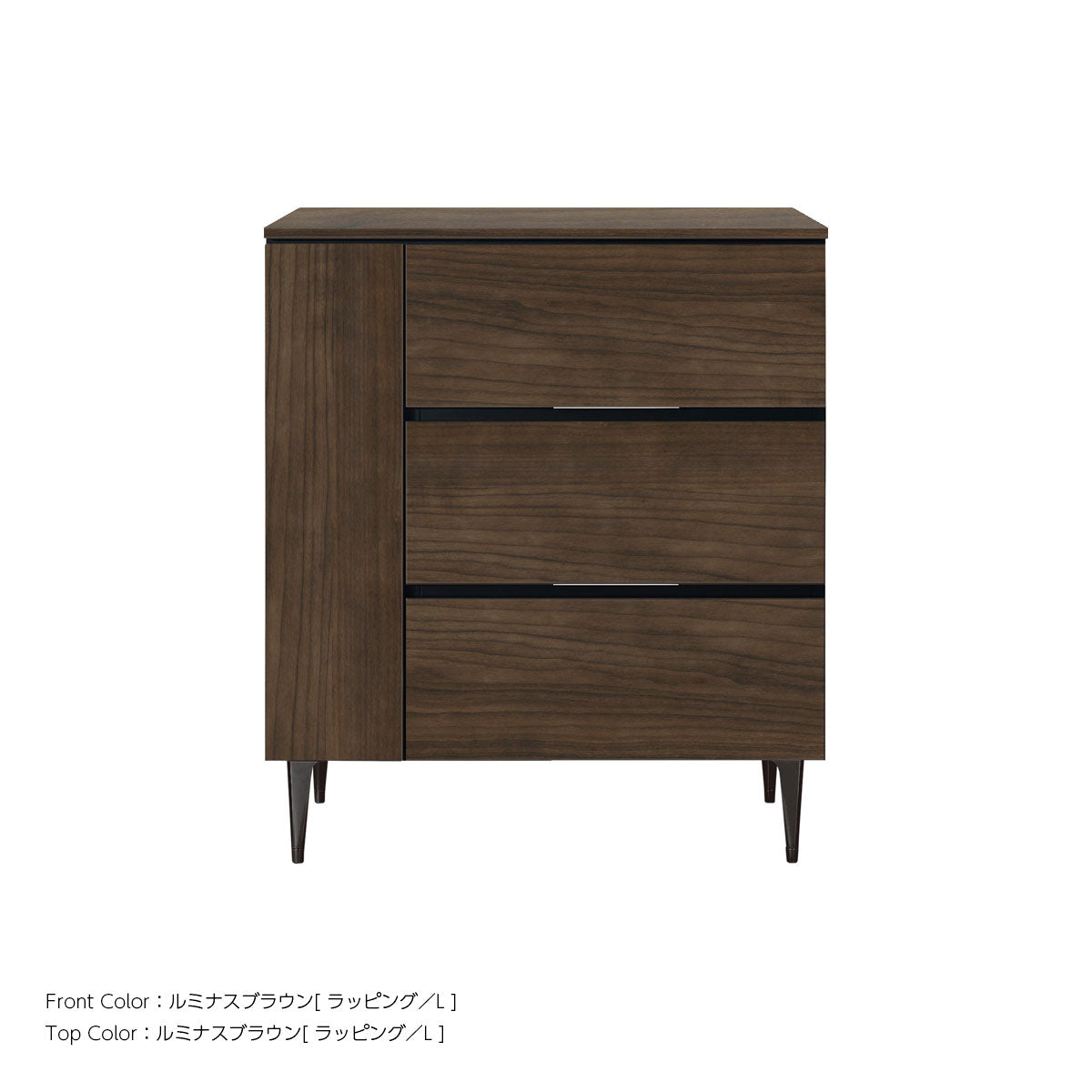 綾野製作所 ゼノノワール 幅80cm 120cm サイドボード 板扉 引出し