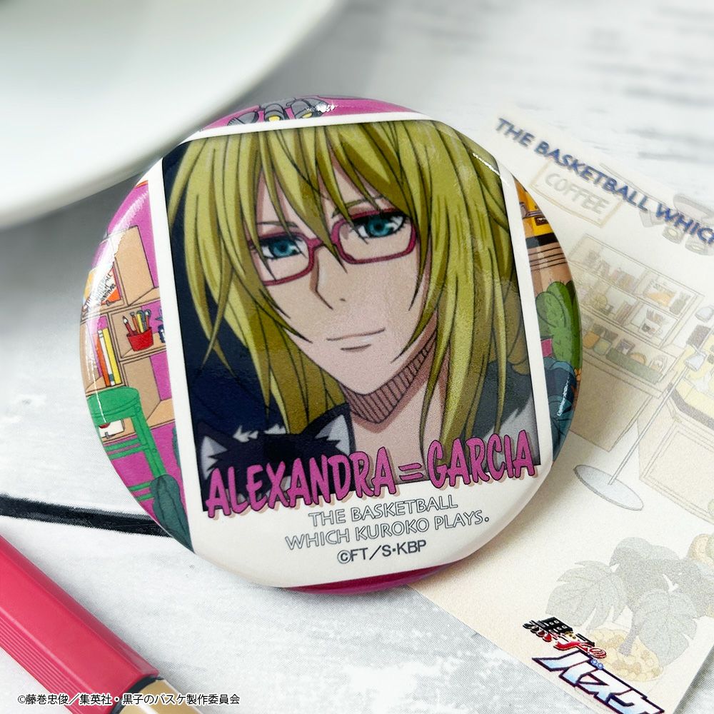 黒子のバスケ×文房具カフェ カフェポスターモチーフ 缶バッジ 花宮 真