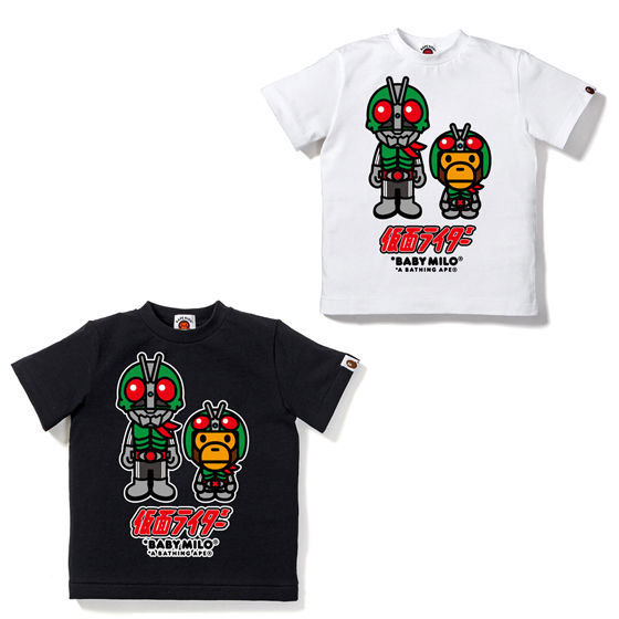 A BATHING APEコラボ 仮面ライダー Tシャツ#4 KIDS | 仮面ライダー