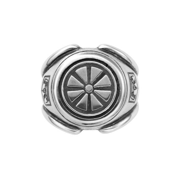 仮面ライダー』1号デザインのsilverリング、少年仮面ライダー隊マーク