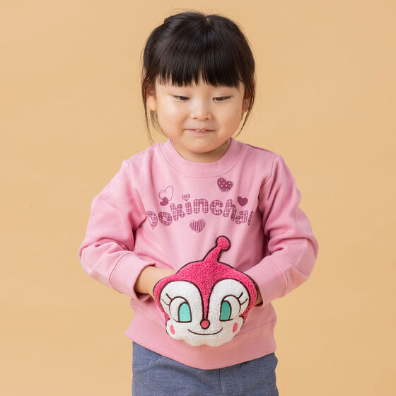 ドキンちゃんコキンちゃん BIGアップリケポケットトレーナー