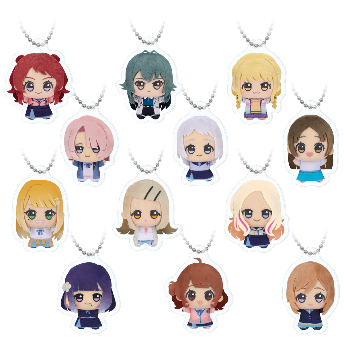 ちびぐるみお写真キーホルダー【学園アイドルマスター】コンプリート