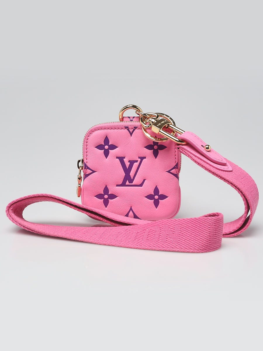 Louis Vuitton Pink Monogram Leather Multi-Pochette Lanyard Key