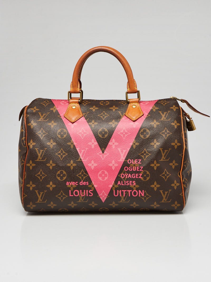 Louis Vuitton Limited Edition Grenade Monogram V Speedy 30 Bag
