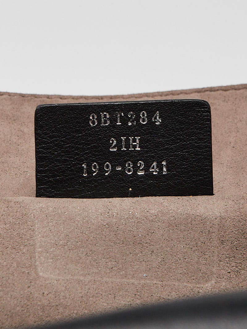 Fendi Black Smooth Calfskin Leather Kan I Logo Shoulder Bag 8BT284