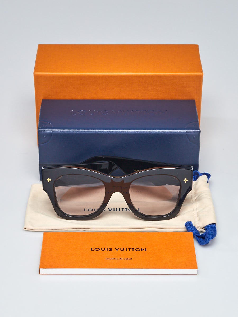 Louis Vuitton Black Acetate Rendez-Vous Cat Eye Oversized