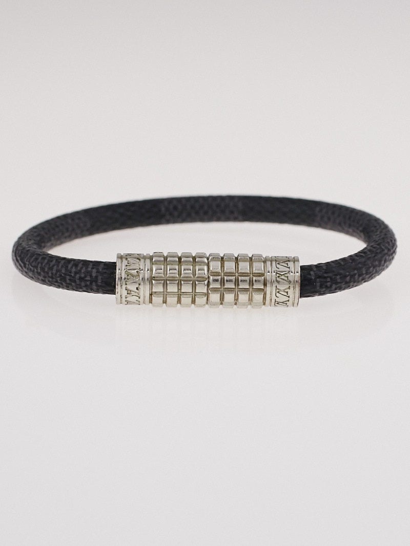 Louis Vuitton Damier Graphite Canvas Digit Bracelet | Yoogi's Closet