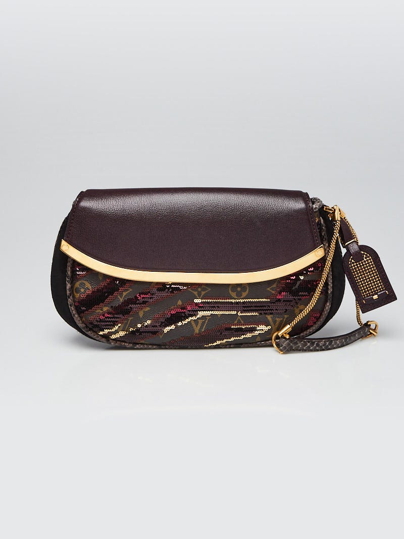 Louis Vuitton Limited Edition Bordeaux Monogram Savage Tiger