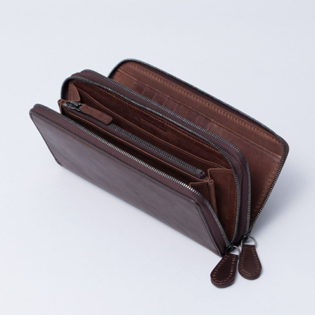 NOMADOI アラバマ ラウンドファスナー 長財布 ダブル 商品｜THE BAGMANIA