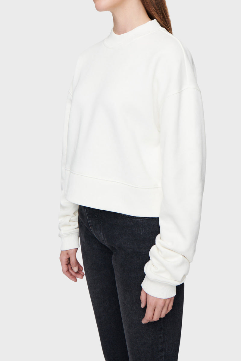 DSTLD Women's Mock Neck in Off White | Bailey/44