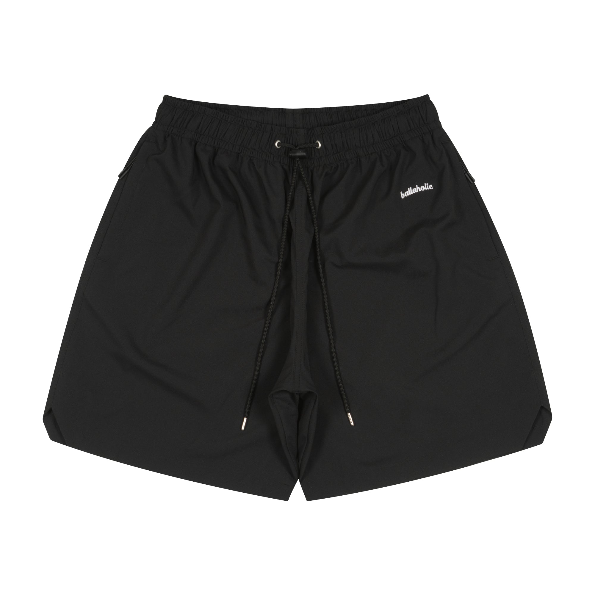 Logo Anywhere Zip Shorts (black) – ballaholicオンラインショップ