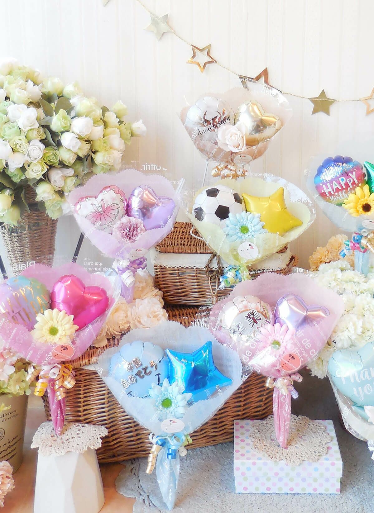 プチプラでもかわいいバルーンブーケ。 卒業入学や発表会に！送別会