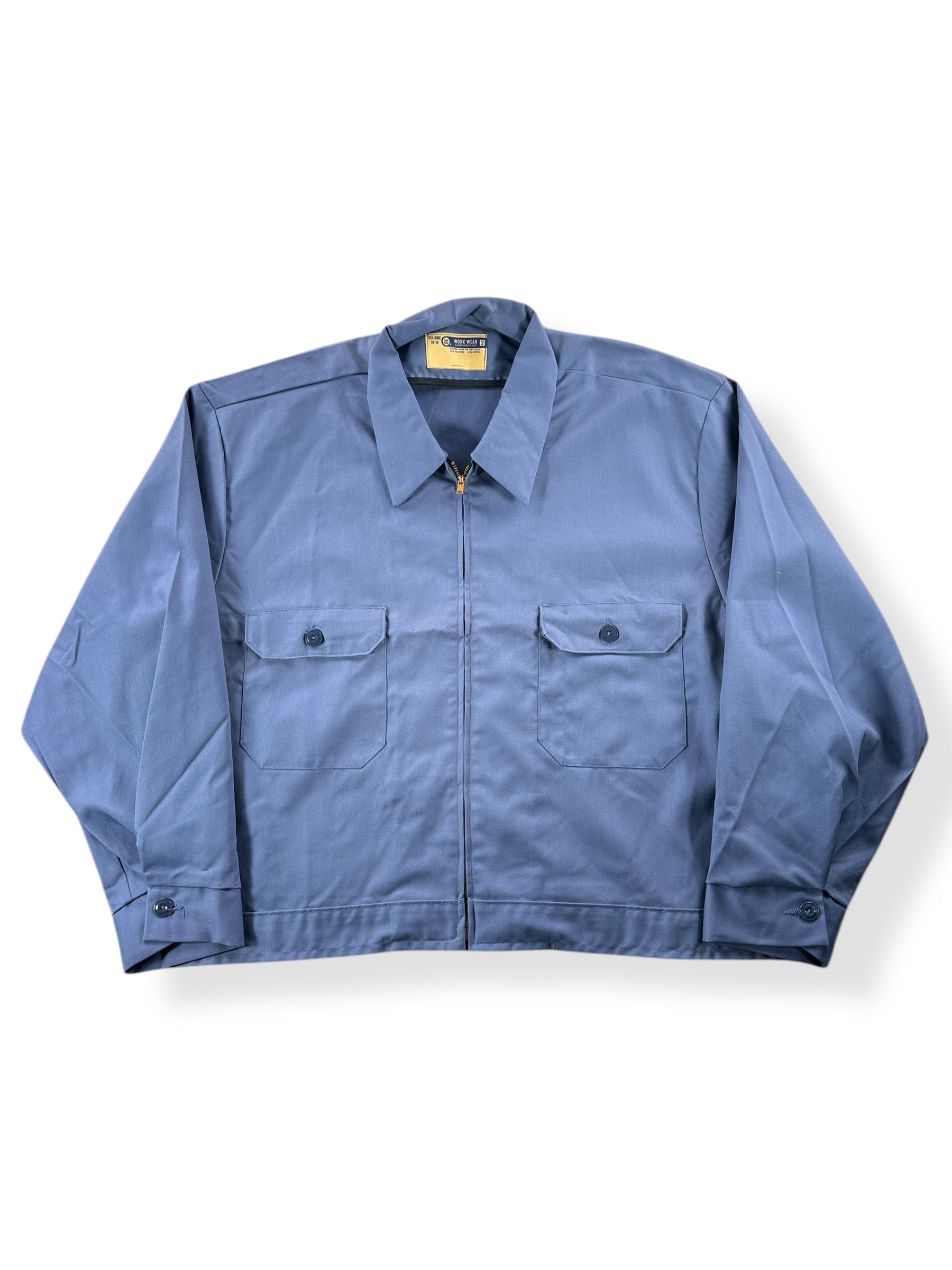 Vintage Work Wear Light Blue Gas Station Jacket SZ XXXL – The Barn