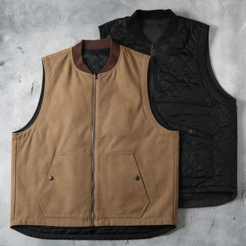 Light Duck Reversible Vest BR-25374 – BARNS OUTFITTERS (バーンズ