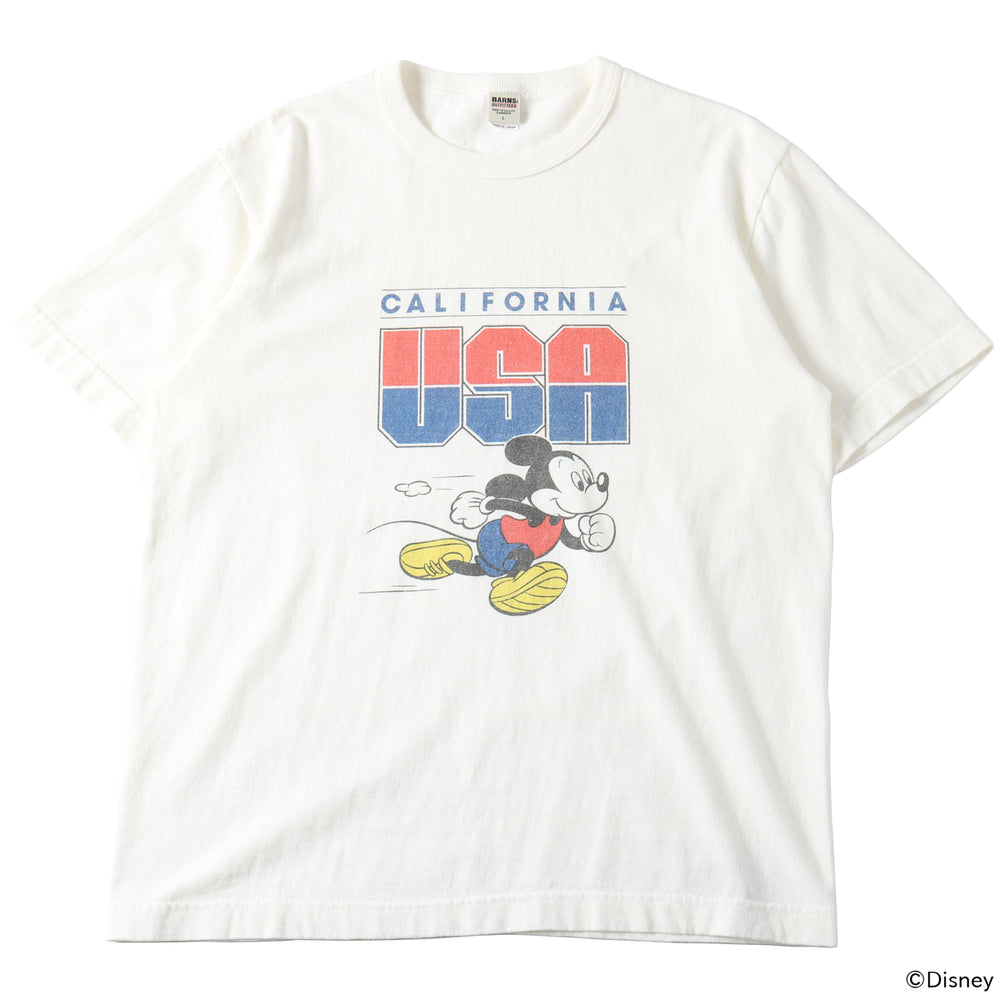 Mickey Mouse】“STANDARD” TSURIAMI Crew Neck Print T-Shirt【Special