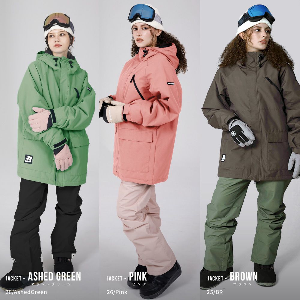 スノボウェア レディース ジャケット 単品 スノーボードウェア BOARDEE