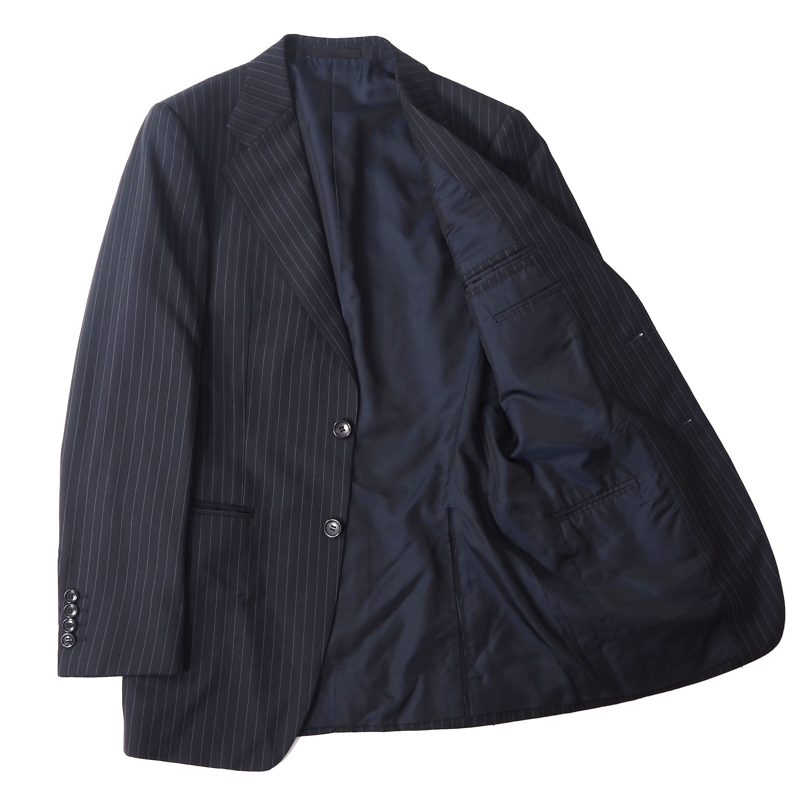 グッチ GUCCI トムフォード期 ウール スーツ セットアップ 44 ブラック