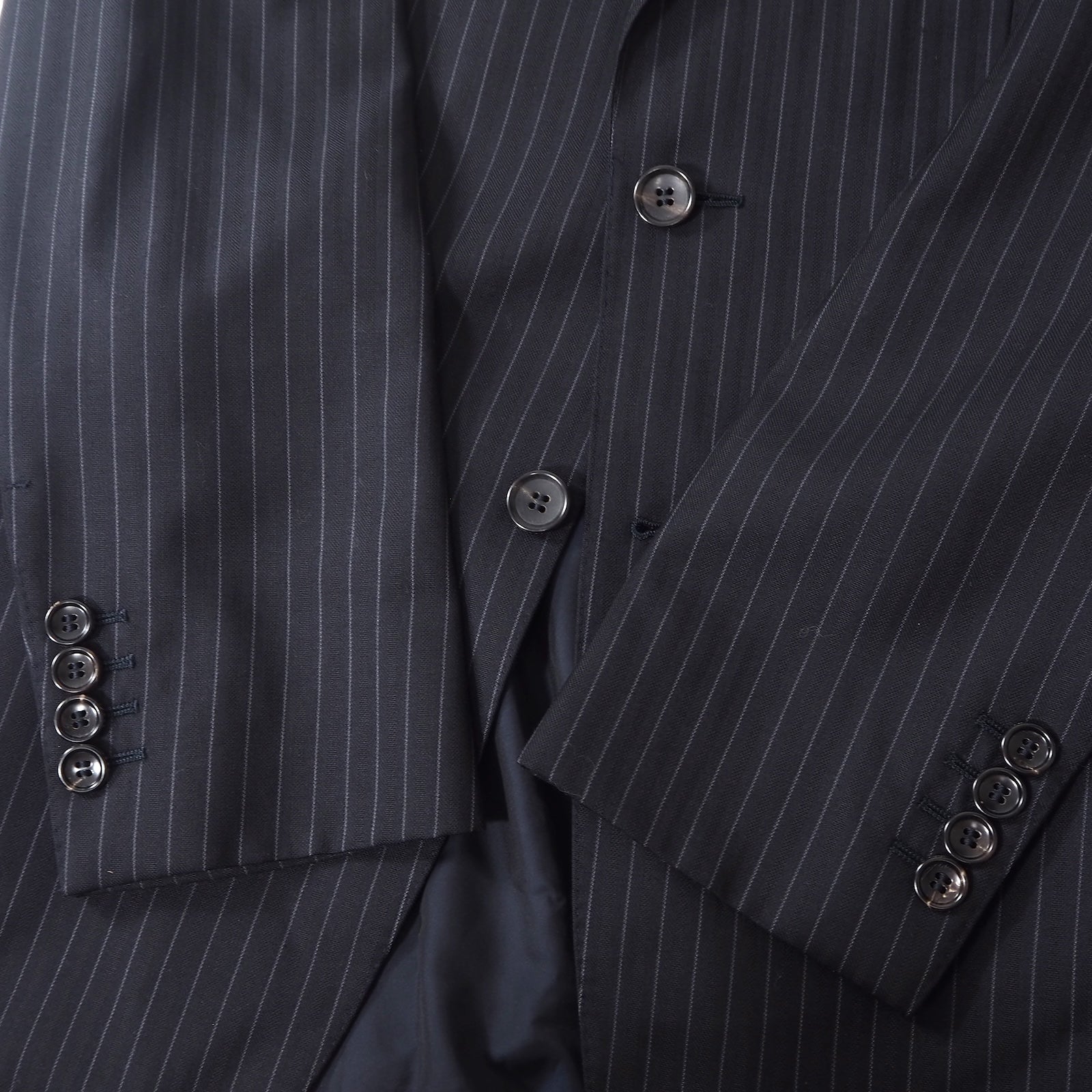 グッチ GUCCI トムフォード期 ウール スーツ セットアップ 44 ブラック