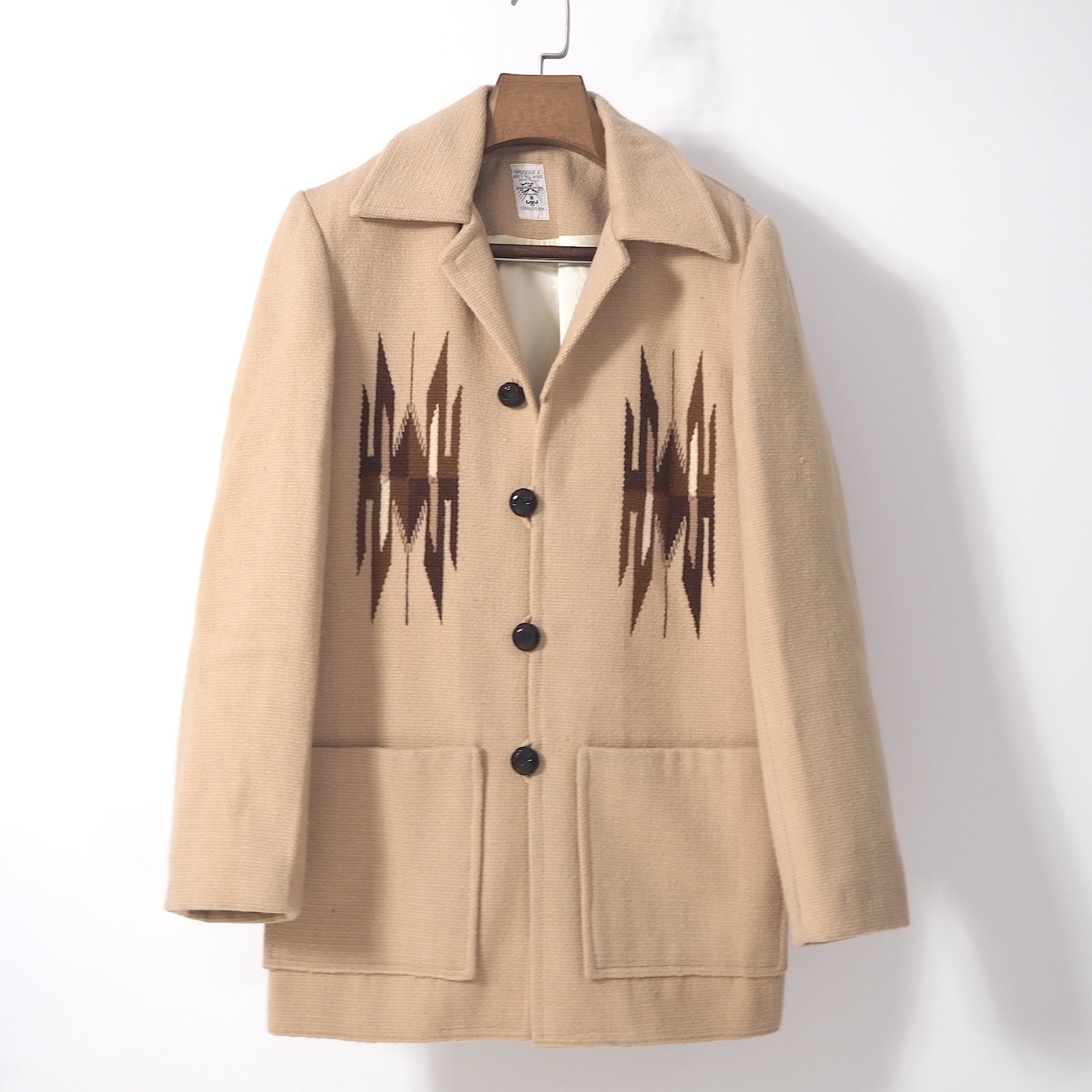 オルテガ ORTEGA'S ヴィンテージ チマヨ ジャケット ベージュ M相当