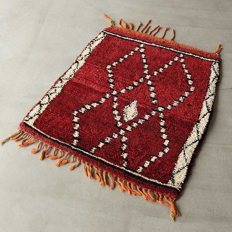 トライバルラグ[モロッカン] モロッコ産 / 1980年代 / OR414 | ボー