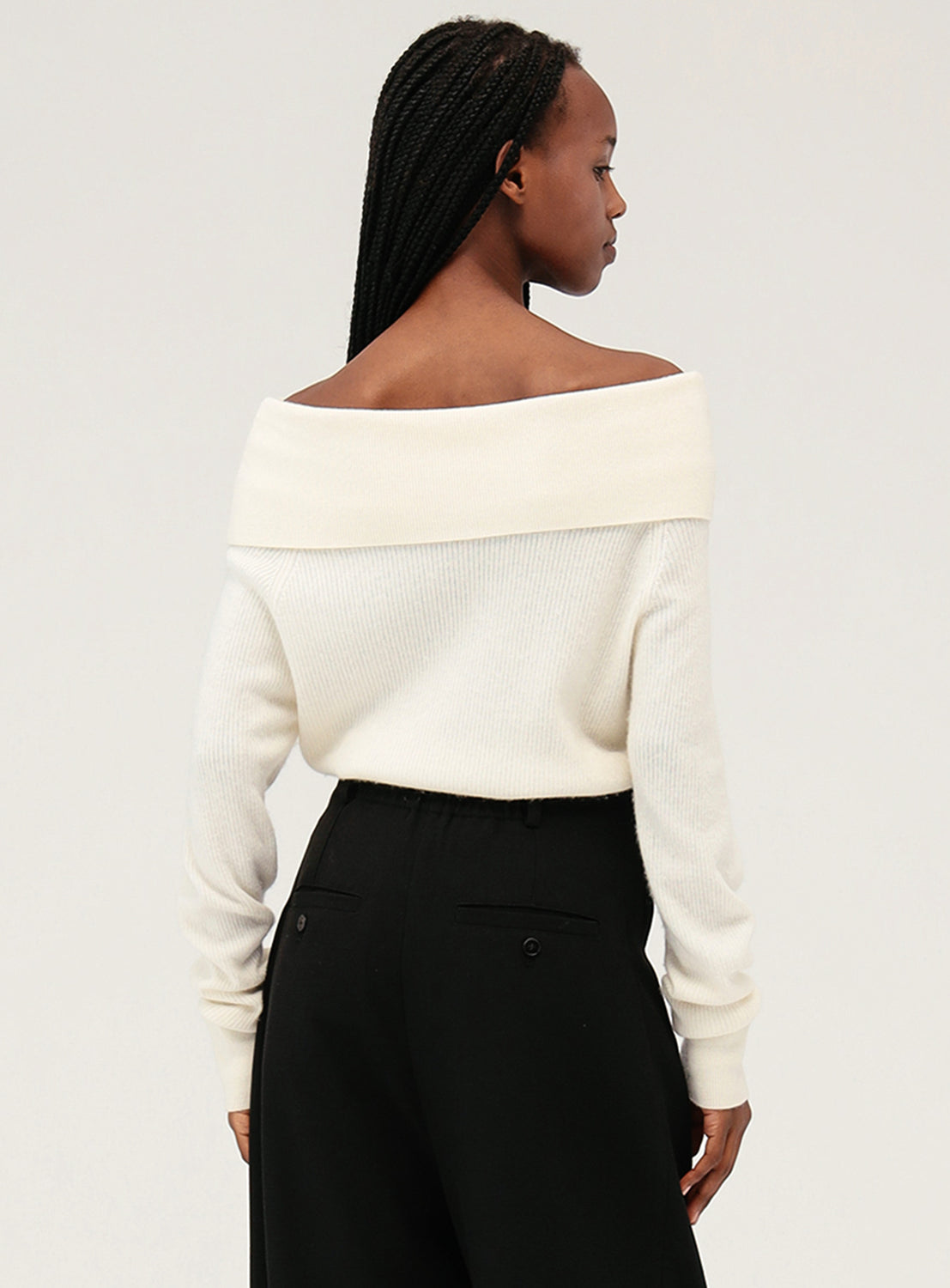 Ribbed Off The Shoulder Top