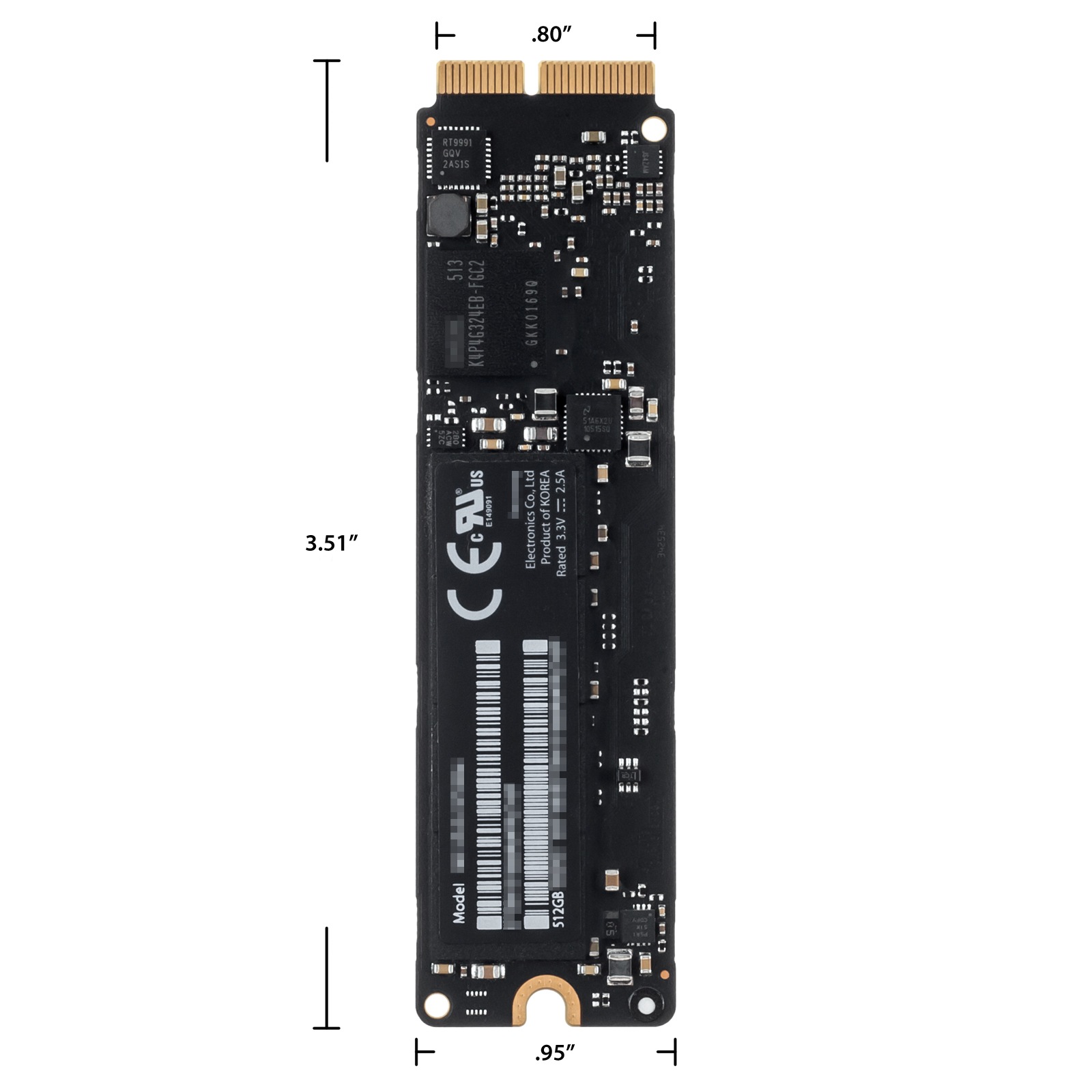 PCIe SSD - Apple MacBook Pro 13″ / 15″ Retina (Late 2013, Mid 2014)