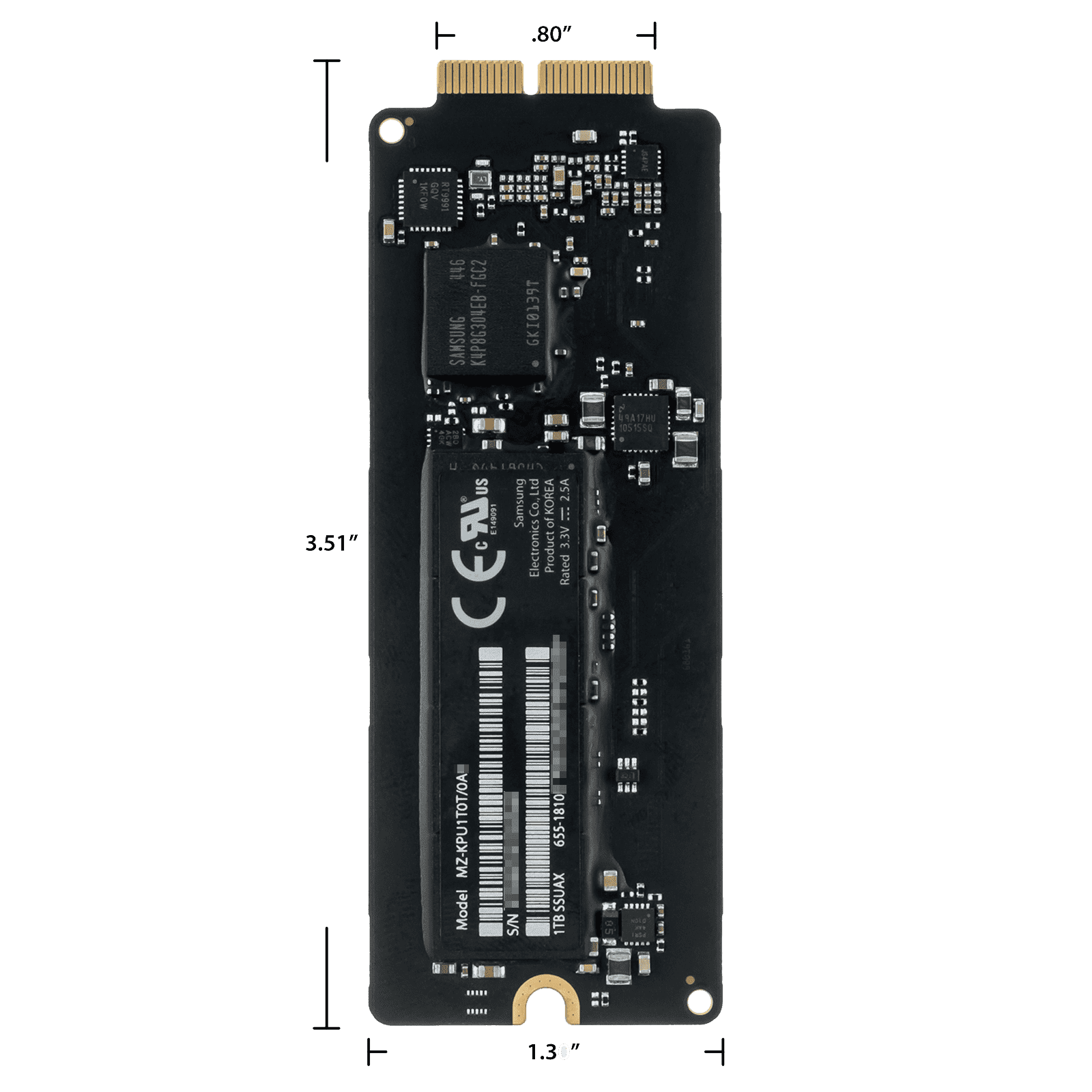 SSD (128GB, 256GB, 512GB, 1TB) - Apple Mac mini (Late 2014)