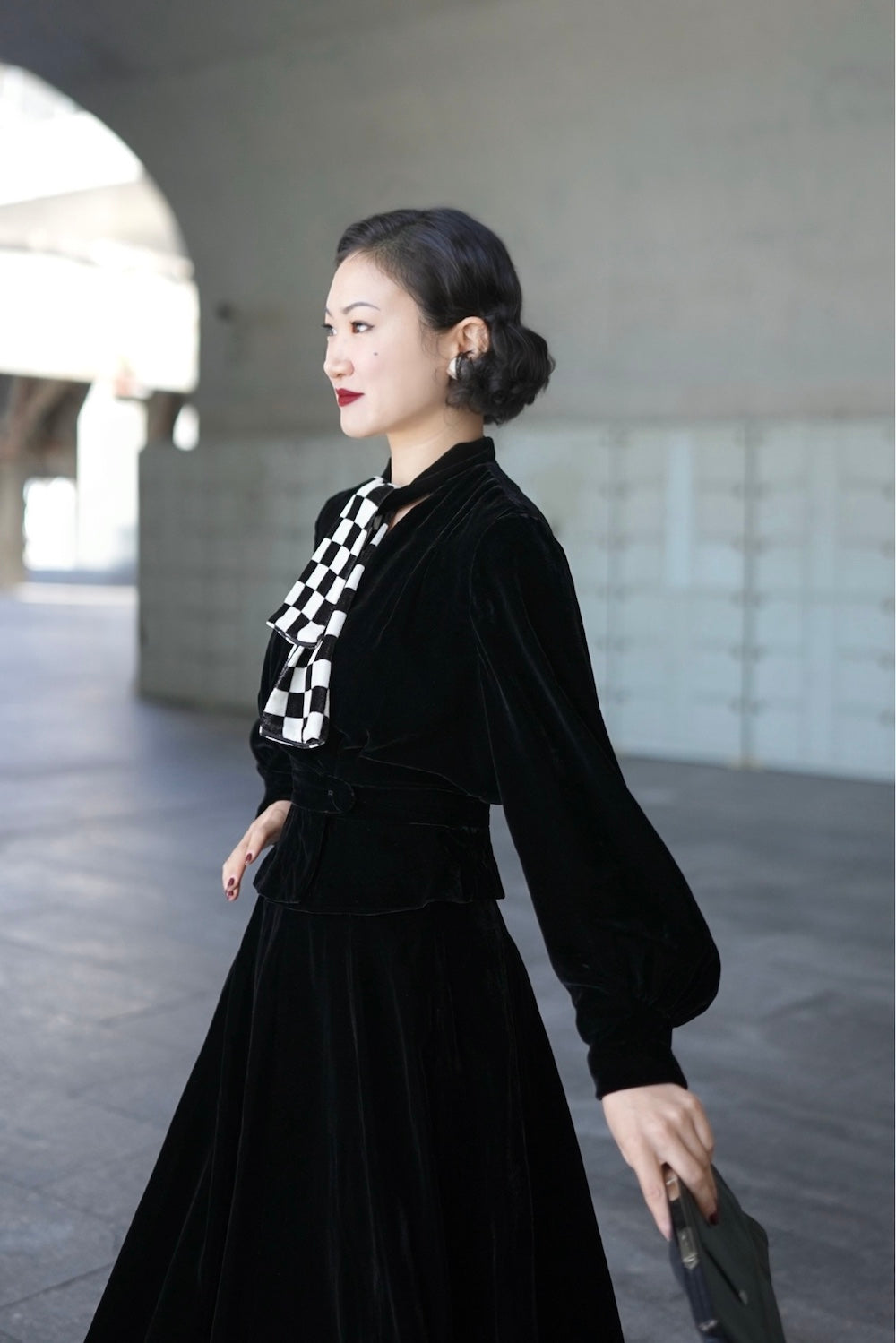 1930s｜Checkered Velvet Jacket – Bee's Knees