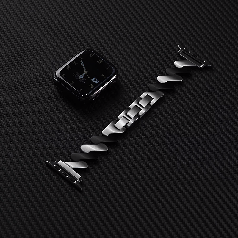 シルバークラウン】Zリンクブレードメタルバンド【アップルウォッチ