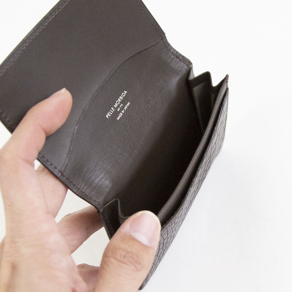 PELLE MORBIDA ペッレモルビダ Cocodrillo コッコドリーロ クロコ名刺