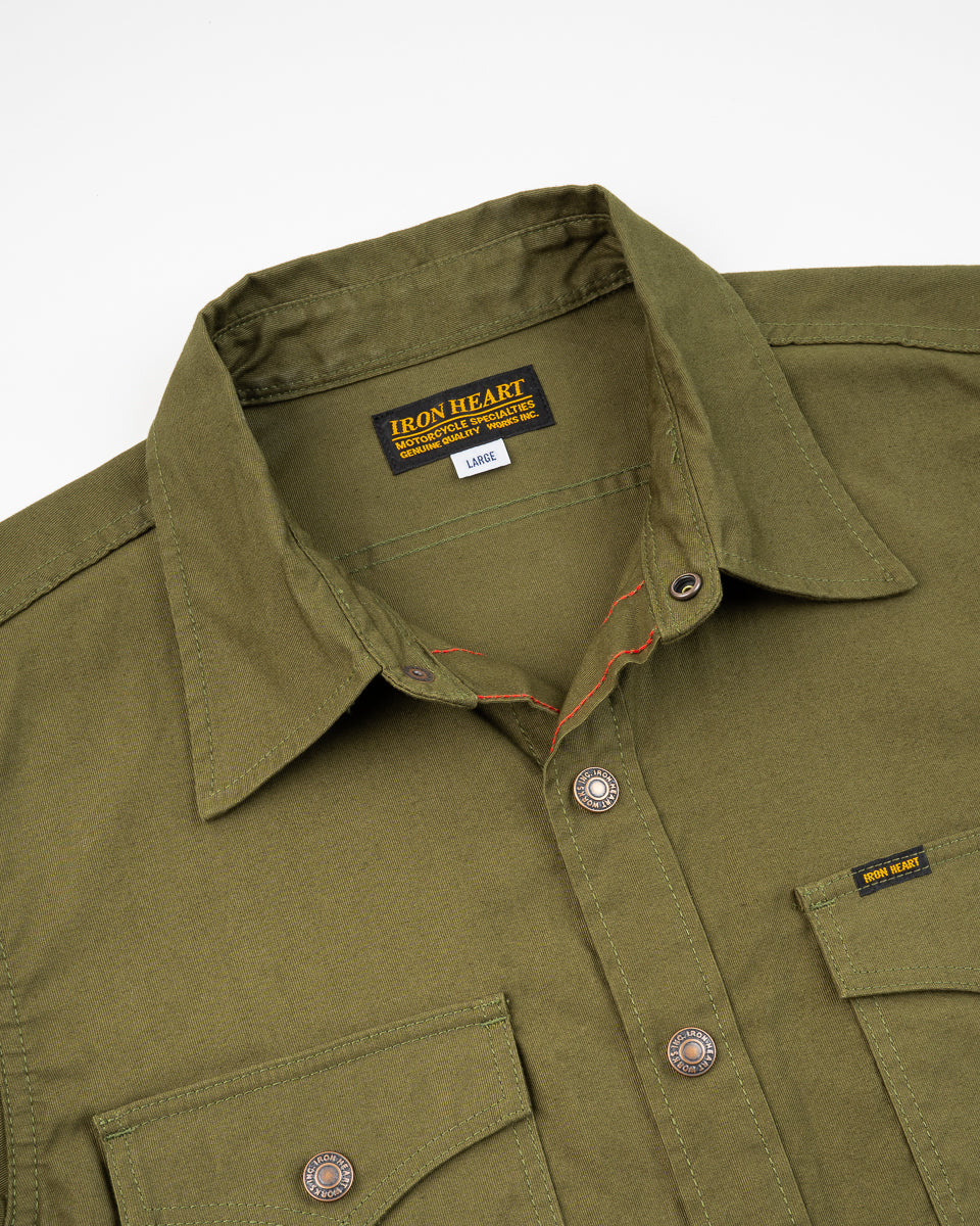 Iron Heart 8oz Military Whipcord CPO Shirt - Olive – Berkeley Supply