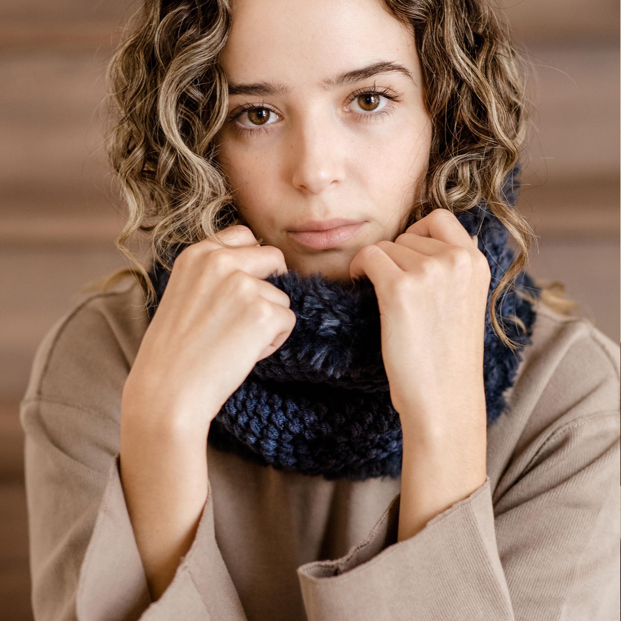 Olivia Faux-Fur Snood – Binge Knitting