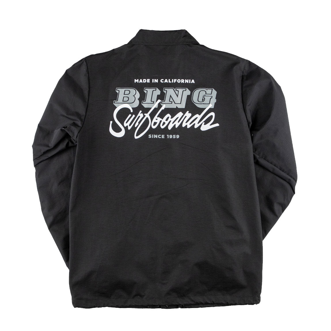 VAN SCRIPT Coaches Jacket Black - Bing Surfboards