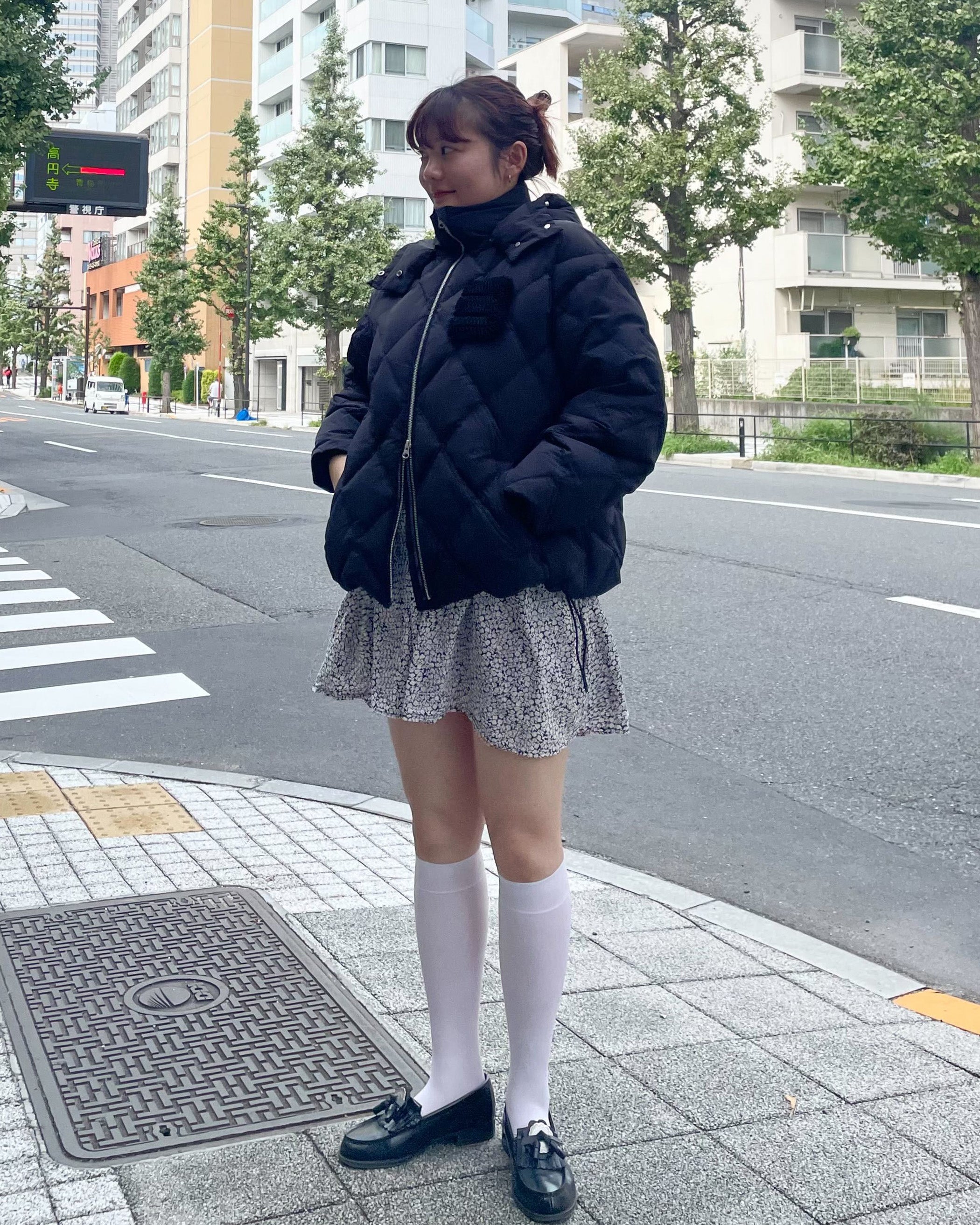 AVERY DOWN JACKET/166cm/着用サイズF｜Bibiy.