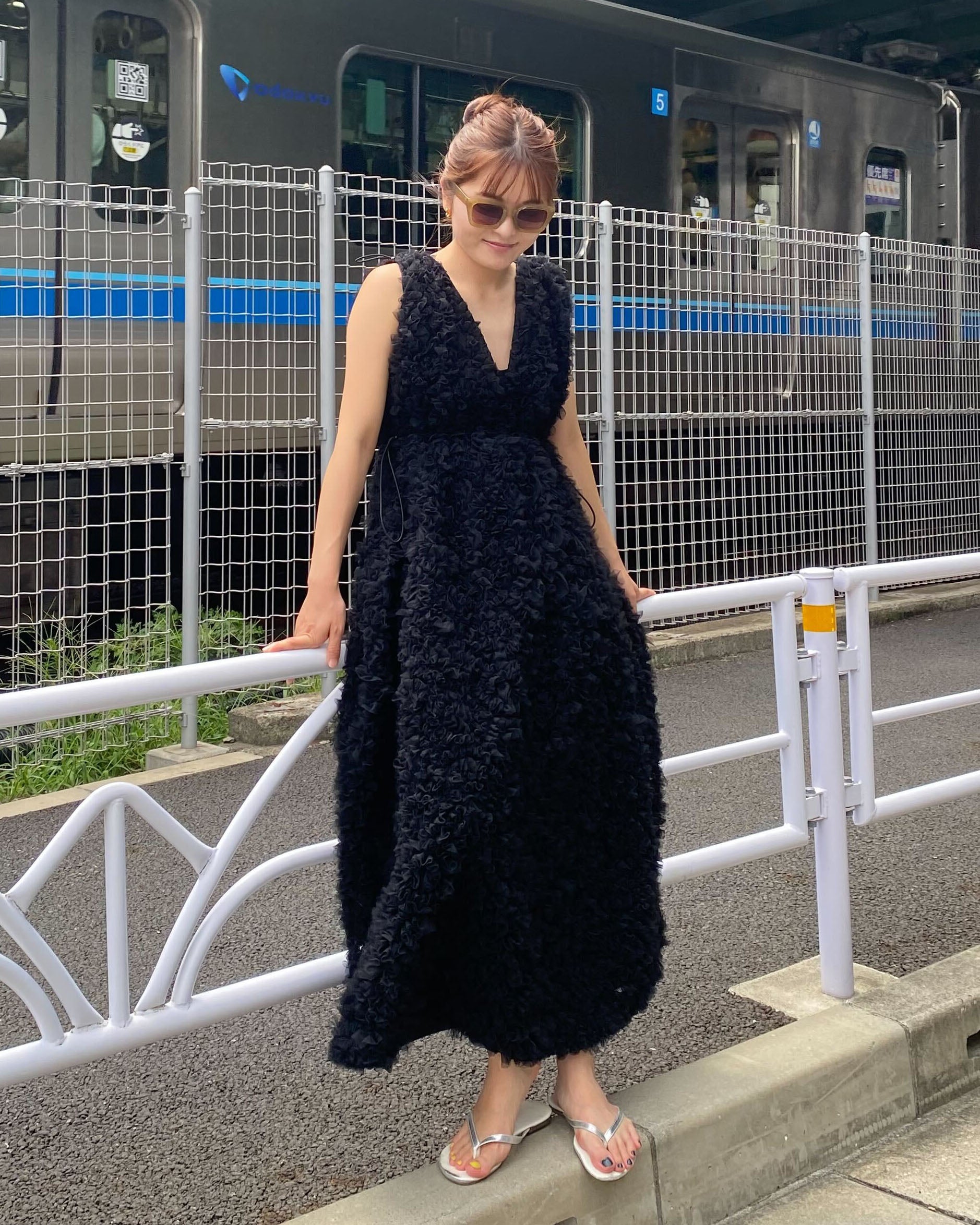 NOELLE SHEER DRESS/160cm/着用サイズF｜Bibiy.